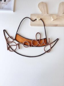 custom cowboy hat wall hanging for boys room or nursery