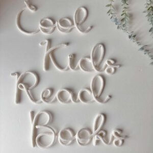 cool kids read books wall sign for kids reading corner decor