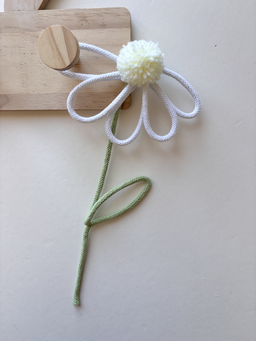 Handmade daisy flower wall decor for teacher gift or nursery room