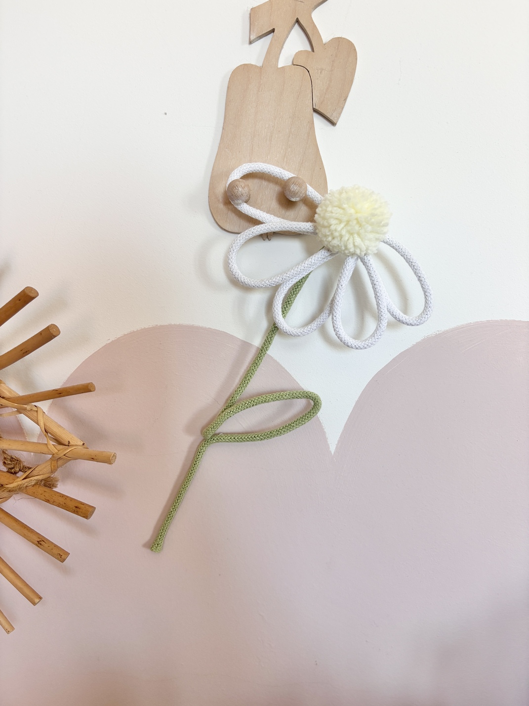 Daisy wall decor flower for kids room nursery or simple home styling