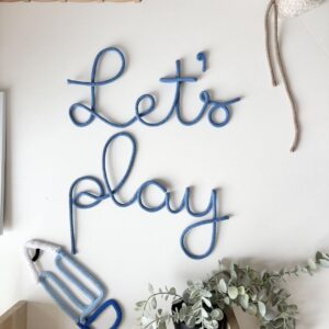This Lets play sign is designed for parents who want their child’s room to feel warm, inspiring, and full of personality, this sign is the perfect finishing touch for any play area and gift givers who are looking for a gift for a toddler or a baby . 🌈 Encourages Imagination & Play 🏡 Transforms Any Room Instantly 💛 Handmade Quality That Shows 🎁 A Thoughtful Gift for Families 🌟 Versatile & Stylish Decor Your “Let’s Play” sign isn’t just decoration—it’s an invitation. An invitation for curiosity. For creativity. For memories made through play. It helps create a space that feels warm, purposeful, and designed with love—exactly what every child deserves. Each word measures approx 34cm long , 13cm high (14"x 5") It's a perfect wall decor for any nursery , playroom , kids room . it makes the space look very unique and quirky .
