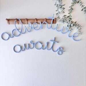 adventure awaits wall sign for safari nursery decor