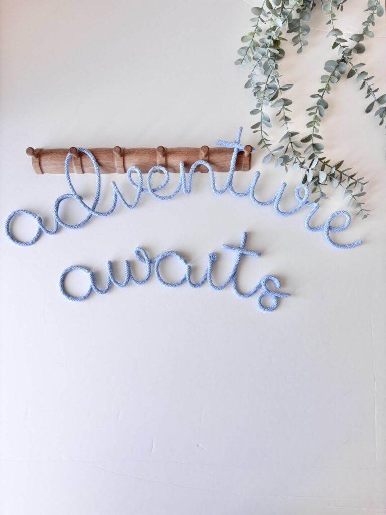 adventure awaits wall sign for safari nursery decor