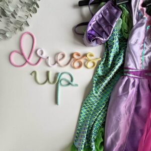 dress up wall sign for kids playroom or bedroom decor