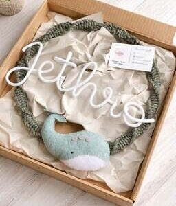 personalized dolphin wall decor with name for nursery