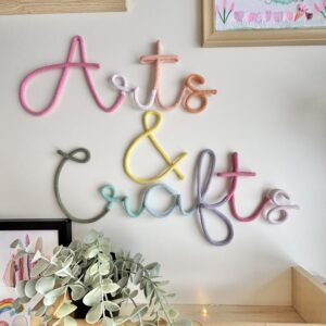 Add a touch of handmade charm to your home decor, studio , kids room, event , fair, community centre or workshop with this exquisite arts & crafts sign. Made with love and attention to detail, this sign is perfect for adding a cozy feel to any room. Whether you're a seasoned crafter or just starting out, want to give a special gift to a kid that loves crafting, this beautiful sign is sure to inspire your creativity and bring a warm and inviting feel to your space. Handcrafted with care, this arts & crafts sign is an ideal addition to your collection of unique and one-of-a-kind decor pieces. Make a statement with this charming sign that celebrates the joy of creating and crafting.