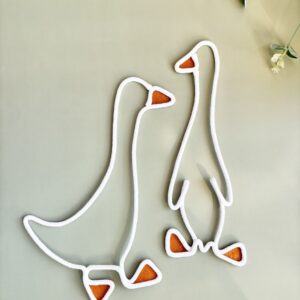 rope wire geese wall hanging for cottage style kids room